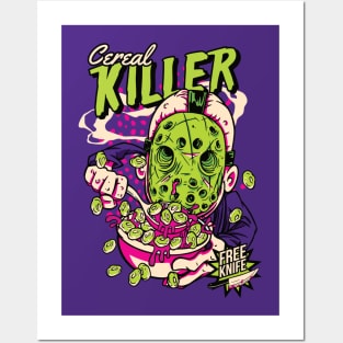 Comic Cereal Killer Cereal Box // Funny Horror Posters and Art